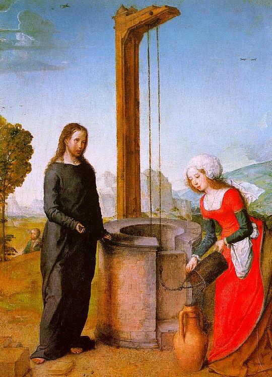 Juan de Flandes Christ and the Woman of Samaria Germany oil painting art